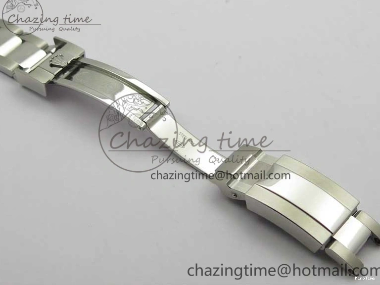 MiroTime 0319 TechFriendly Daytona 116520 SS UBF Best Edition Ice Blue MOP Crystal Markers Dial on SS Bracelet A 2938